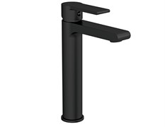 CERSANIT Смеситель BRASKO BLACK высокий для раковины с клик-клак А63111