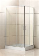 BELBAGNO Uno-195 Душевой уголок прямоугольный, размер 100х80 см, двери раздвижные, стекло 5 мм UNO-195-AH-2-100/80-C-Cr